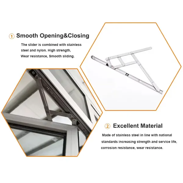 casement friction stay arms