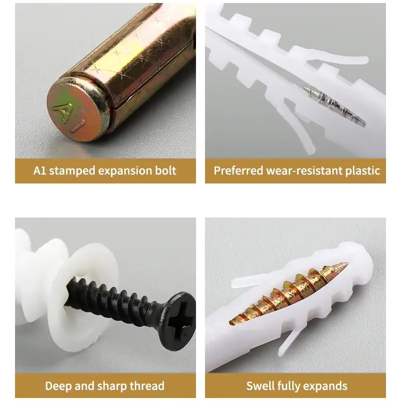 nylon expansion screws for home improvement