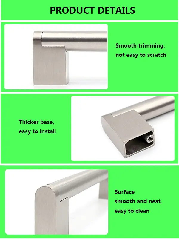 3H-DJ029 Modern Square Cabinet Handles
