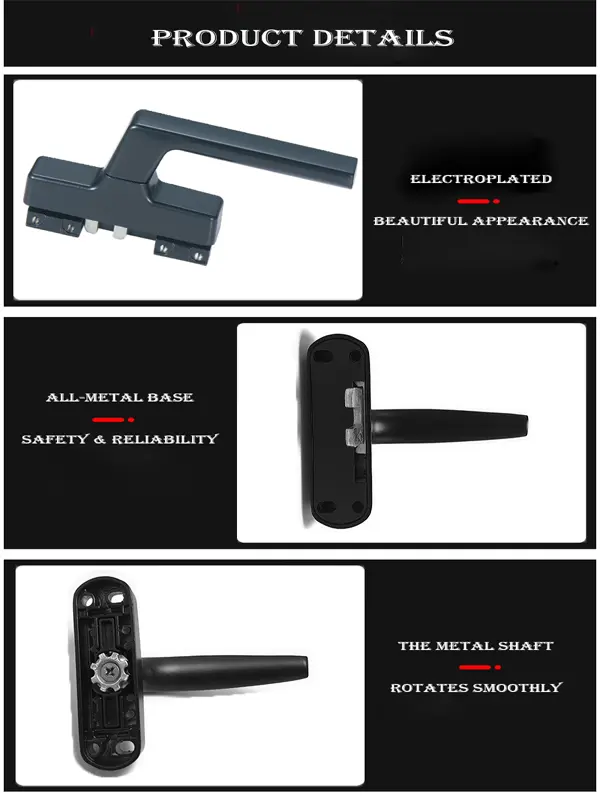 A77A aluminium door handle lock featuresbl2