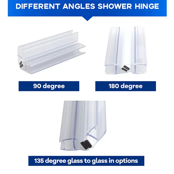 Custom glass shower door seals