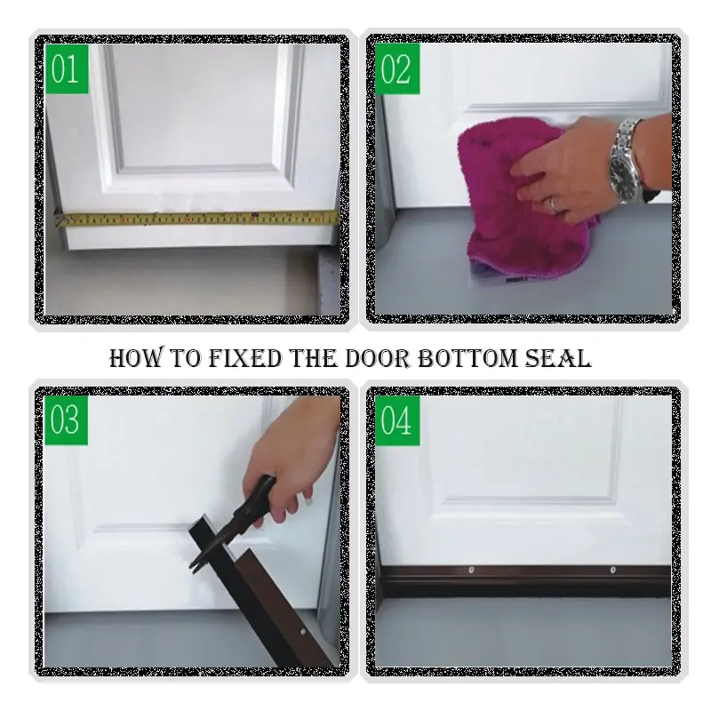 how to fixed door booteom sealdt0