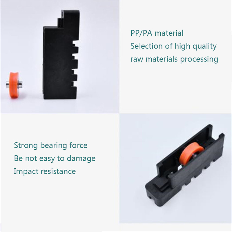 Plastic sliding window roller