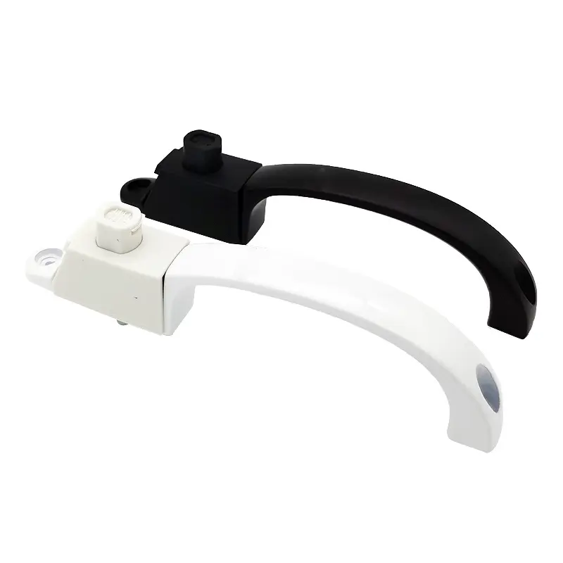 glass door push lock handle